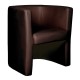 Milano Leather Faced Tub Chair
